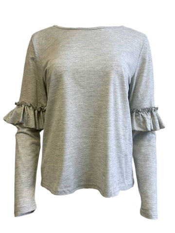 LOST IN LUNAR Women's Grey Izabel Knit Top Size US 4 NWT