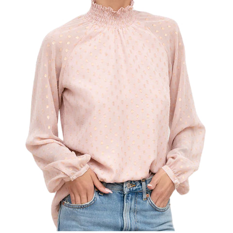 YUMI KIM Women's Blush Lexington Ave Top #TP16297 Small NWT