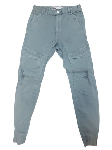 NENA&PASADENA Men's Grey Ripped Flight Pant #NPMFP004 NWT