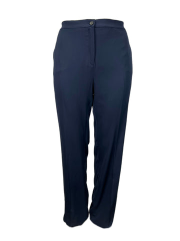 Marina Rinaldi Women's Navy Radicale High Rise Pants NWT