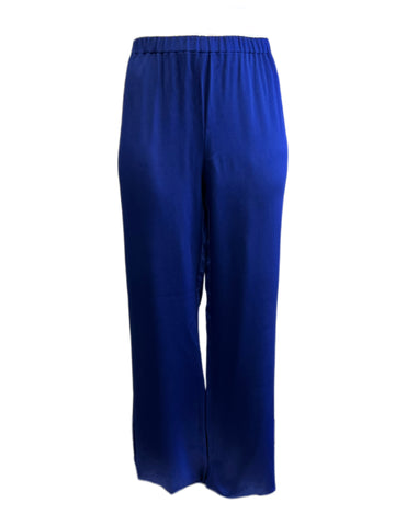 Marina Rinaldi Women's China Blue Raquel High Rise Pants NWT