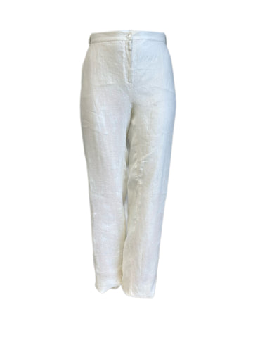 Marina Rinaldi Women's White Rigoly Straight Leg Pants Size 20W/29 NWT