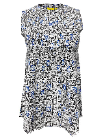 ROBERTA ROLLER RABBIT Women's Blue Sanav Isola Top Sz XS $95 NEW