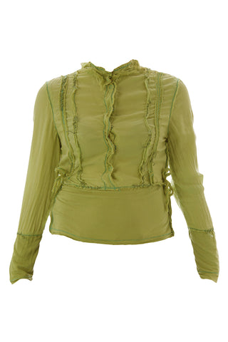 Shangana Women's Silk Snap Button Blouse