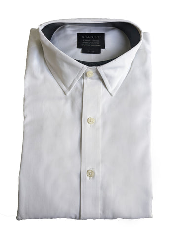 STANTT Men's White Business Casual Button Up Shirt Vesey Fit NWT