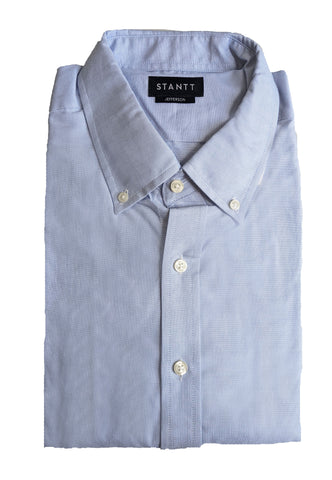 STANTT Light Blue Oxford Weave Casual Button Up Shirt Jefferson Fit NWT