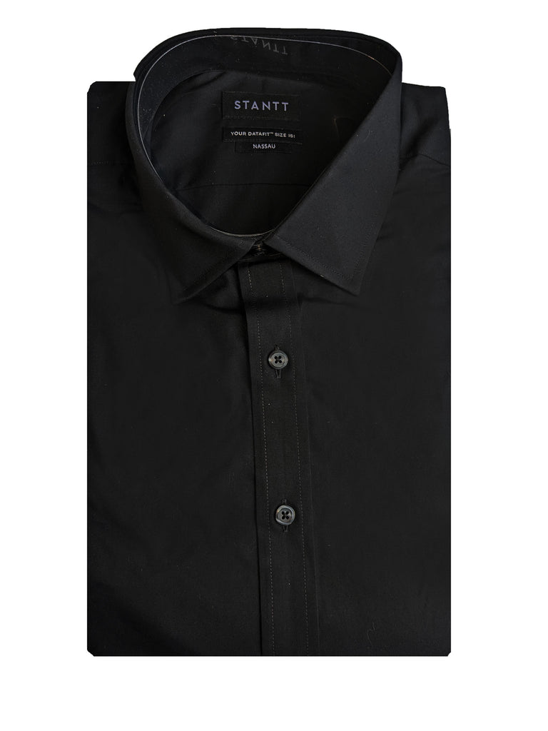 STANTT Men's Black Mod Spread Button Up Shirt Nassau Fit 16.5- 31/32 NEW