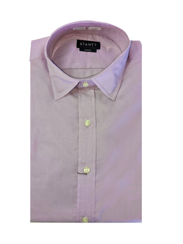 STANTT Men's Heather Purple Mod Spread End on End Shirt Barrow Fit 16- 33/34 NWT