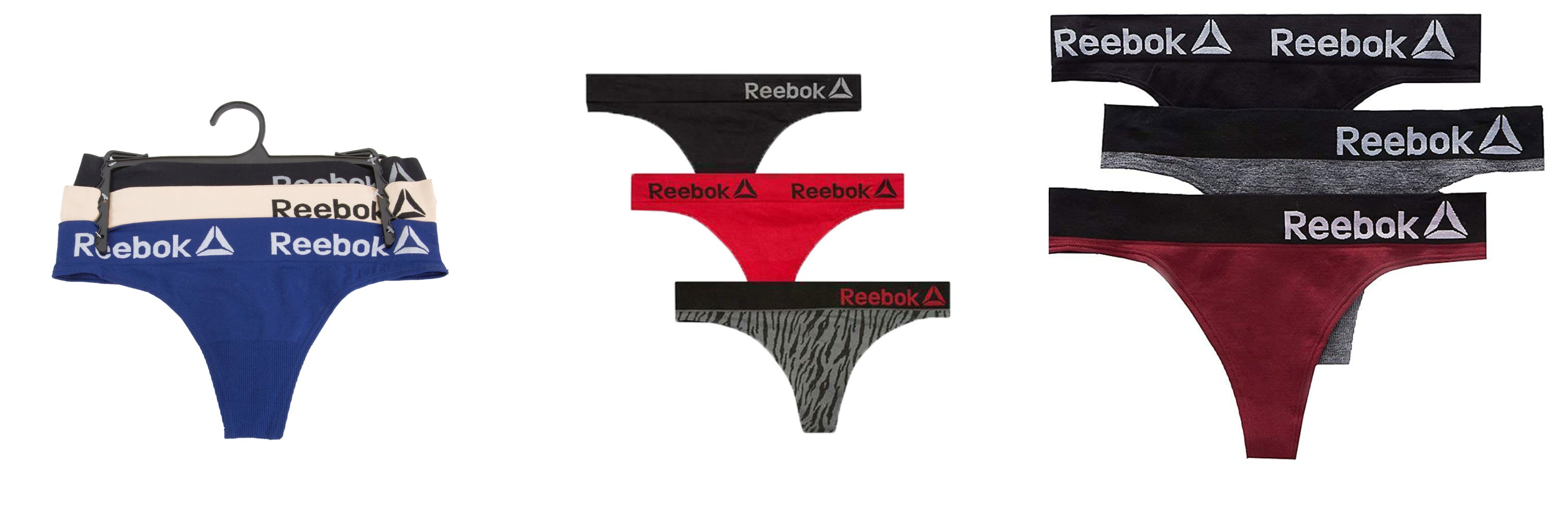 NWT Reebok performance training three seamless thongs size 3 XL