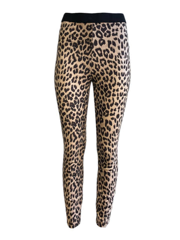 LOST IN LUNAR Women's Leopard Viper Pants NWT