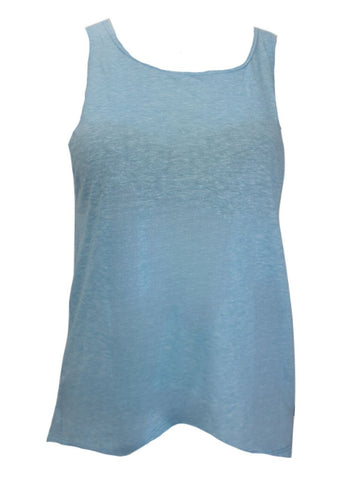 TEREZ Women's Blue Heathered Teal Tank Shirt #421021091 NWT