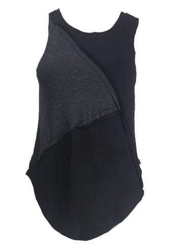 TEREZ Women's Black Rib Tank Shirt #24098416 Small NWT