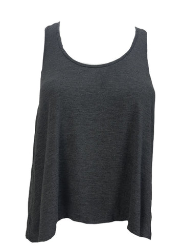 TEREZ Women's Grey Racerback Tank Shirt #2208545 NWT