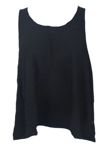 TEREZ Women's Black Jersey Tank Shirt #2208546 Large NWT