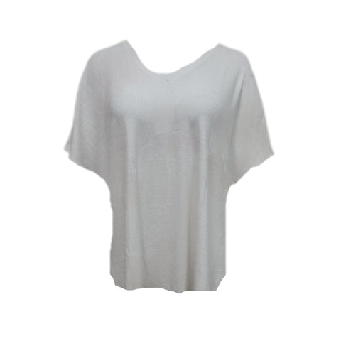 TEREZ Women's White Rib Shirt #25838892 X-Large NWT