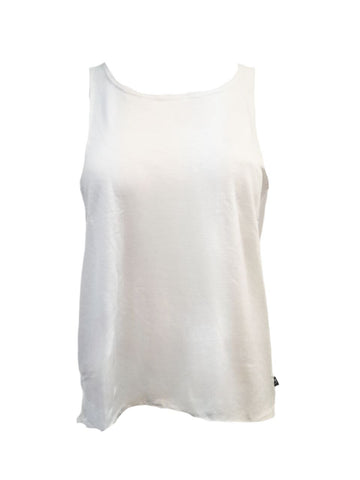 TEREZ Women's White Elastic Back Tank #43202848 NWT