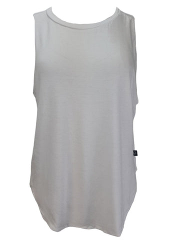 TEREZ Women's White Stretchy Tank Shirt #2298547 NWT