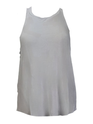 TEREZ Women's White Racerback Ribbon Tank #25178751 NWT