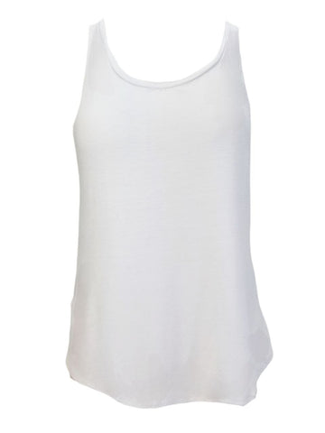 TEREZ Women's White Fishnet Tank #22968008 X-Small NWT