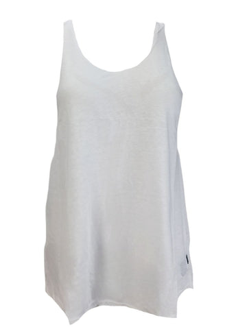 TEREZ Women's White Open Back Tank #43402848 NWT