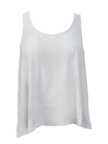 TEREZ Women's White Racerback Tank #2208547 Large NWT