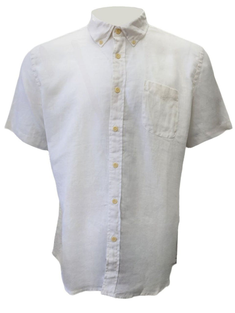 GRAYERS Men's White Paloma Sun Washed Linen Shirt #WS08219 X-Large NWT