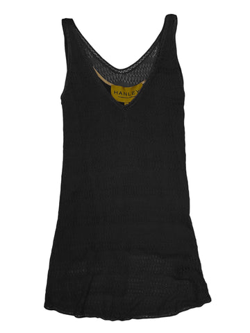 Hanley Mellon Women's Fully Fashioned Tunic Tank Small Black