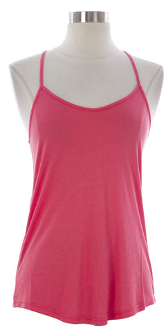 NAILA Women's Peach Spaghetti Strap Racerback Tank Top TopPEAH $70 NEW